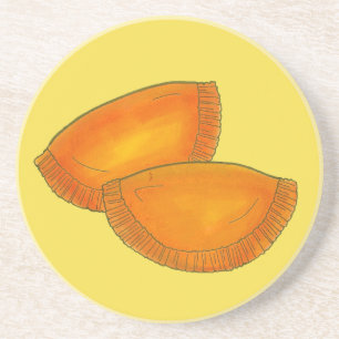 Jamaican Spicy Beef Patty Patties Jamaica Pastry Untersetzer