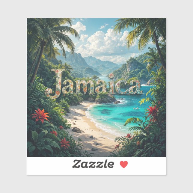 Jamaicanische Bucht Aufkleber (Blatt)