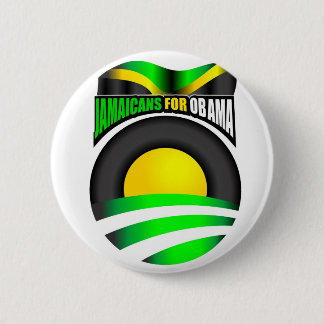 Jamaicans für Obama-Knopf Button