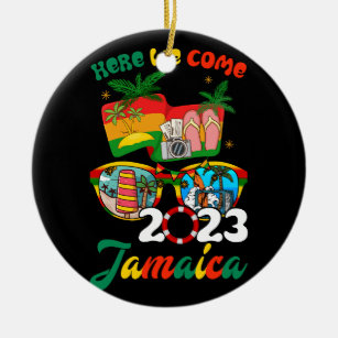 Jamaika 2023 Hier kommen wir Matching Family Dream Keramik Ornament