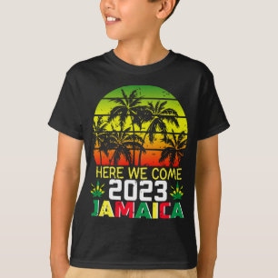 Jamaika 2023 Wir Kommen Hier Junge T-Shirt