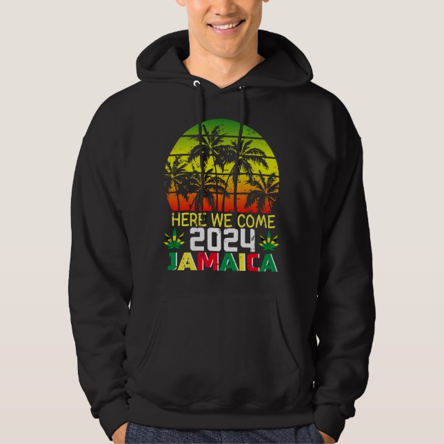 Jamaika 2024 Hier kommen wir Männer Hoodie (Vorderseite)