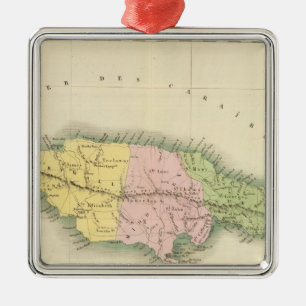 Jamaika 2 silbernes ornament