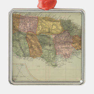 Jamaika 2 silbernes ornament