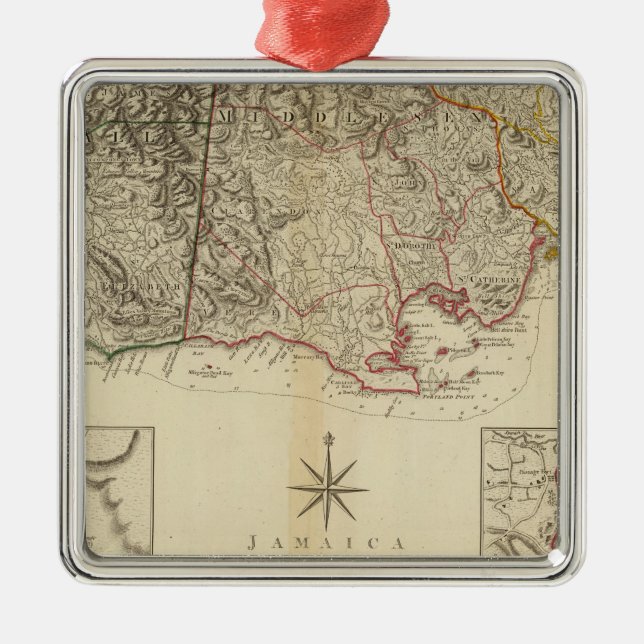 Jamaika 4 silbernes ornament (Vorne)