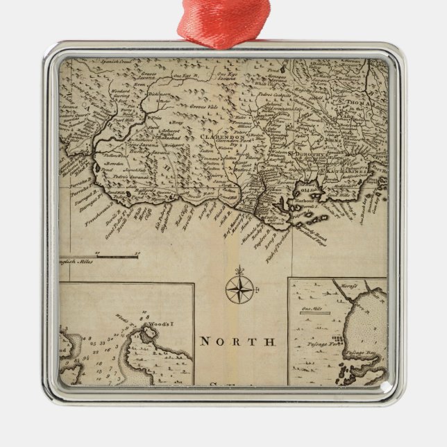 Jamaika 4 silbernes ornament (Vorne)