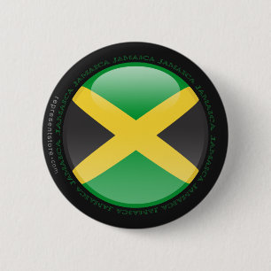 Jamaika-Blasen-Flagge Button