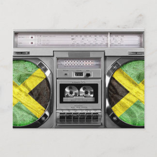 Jamaika-Boombox Postkarte