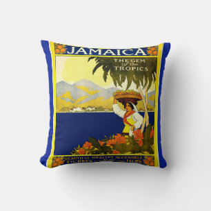 Jamaika Das Spiel der Tropen Vintages Kissen