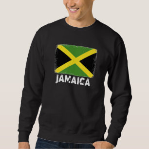 Jamaika Flag Unterstützung jamaikanische Leute Fra Sweatshirt