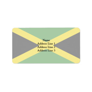 Jamaika-Flagge Adressaufkleber
