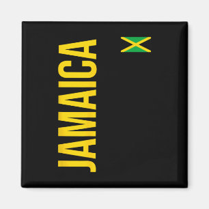 Jamaika-Flagge Athletik-Fußball-Trikot Magnet
