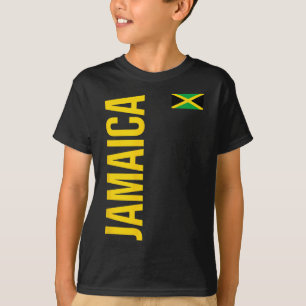 Jamaika-Flagge Athletik-Fußball-Trikot T-Shirt