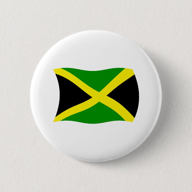 Jamaika-Flagge-Button Button (Vorderseite)
