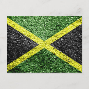 Jamaika-Flagge Distressed Postkarte