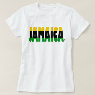 Jamaika-Flagge färbt jamaikanischen Streifen-T - T-Shirt