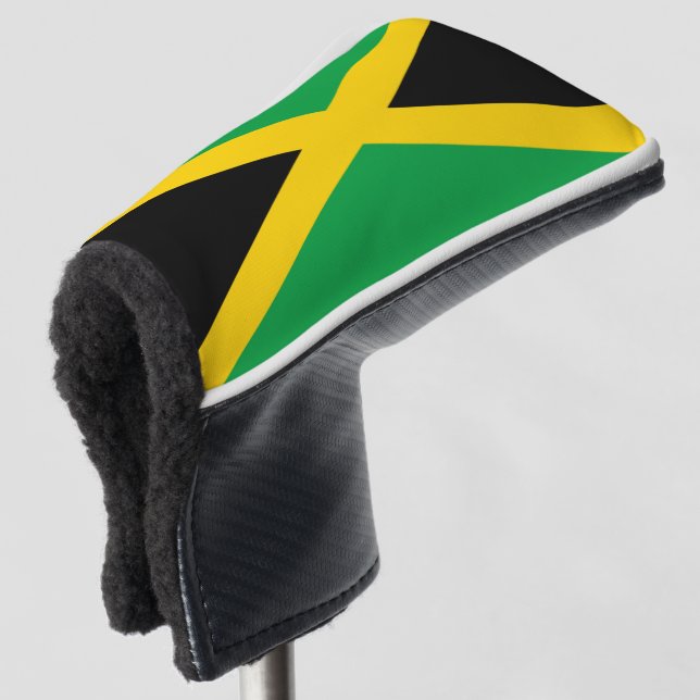 Jamaika-Flagge Golf Headcover (3/4 Vorderseite)