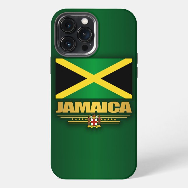 Jamaika-Flagge iPhone Hülle (Rückseite)