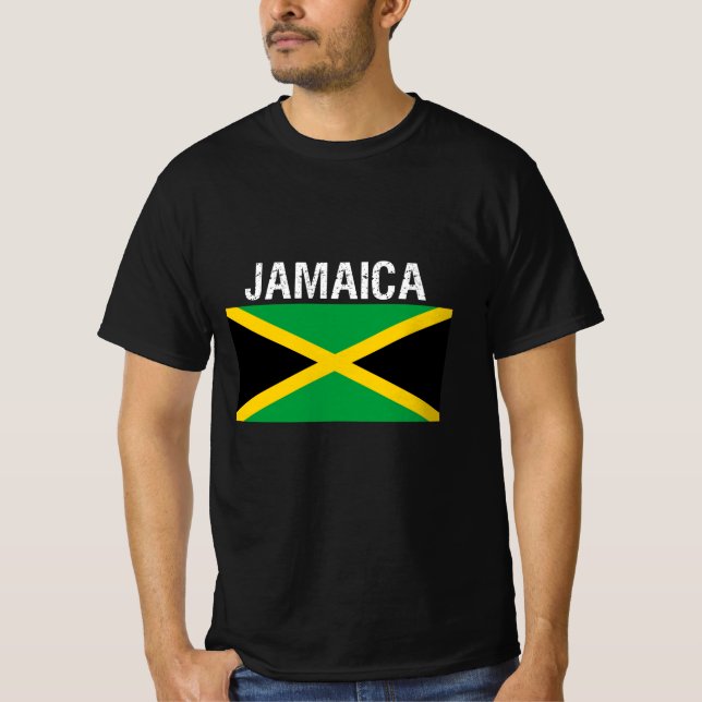 Jamaika, Flagge Jamaikas T-Shirt (Vorderseite)