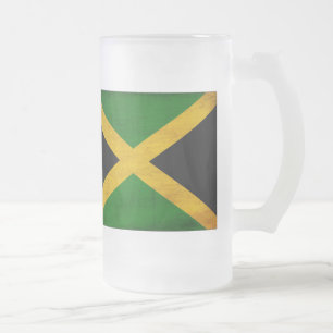 Jamaika-Flagge Mattglas Bierglas