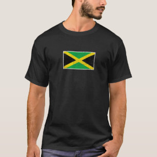Jamaika-Flagge mit Vintagen jamaikanischen Nationa T-Shirt