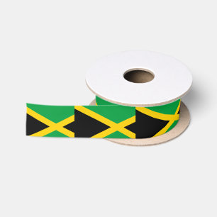 Jamaika-Flagge Satinband