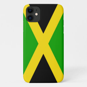 Jamaika-Flagge, Schwarz, Grün und Gelb Case-Mate iPhone Hülle