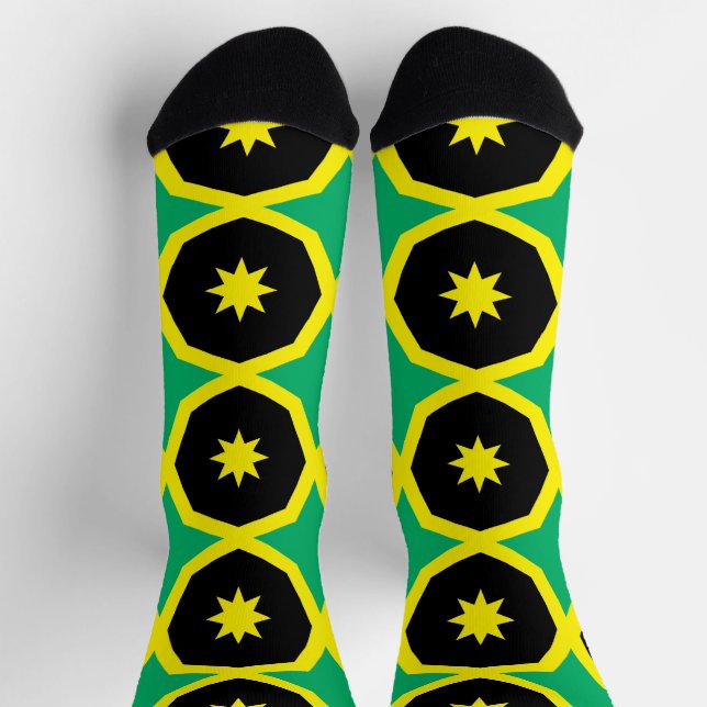 Jamaika-Flagge Socken (Oben)