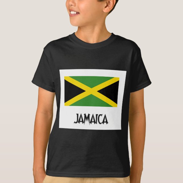 Jamaika-Flagge T-Shirt (Vorderseite)