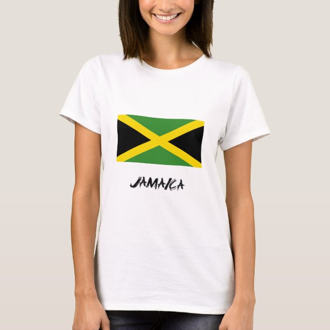 Jamaika-Flagge T-Shirt (Vorderseite)