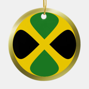Jamaika-Flaggen-Verzierung Keramik Ornament