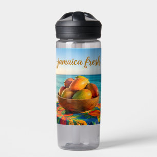 Jamaika frische Mango am Meer Trinkflasche