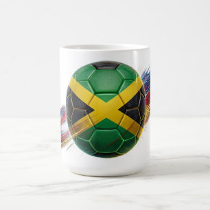 Jamaika Fußball Stadionfertig Fanartikel Kaffeetasse