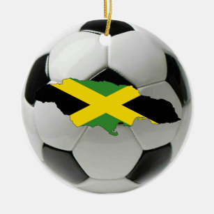 Jamaika-Fußballfußballverzierung Keramik Ornament