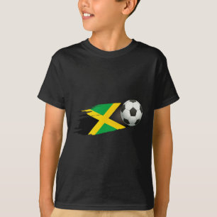 Jamaika-Fußballtrikot mit jamaikanischer Flagge - T-Shirt