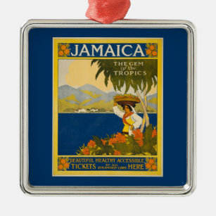 Jamaika - Gedicht der Tropen, Vintag, Ornament Aus Metall