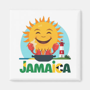 Jamaika glücklich magnet