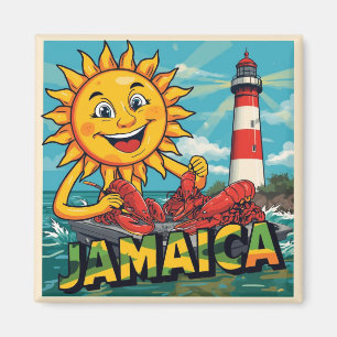 Jamaika glücklich magnet