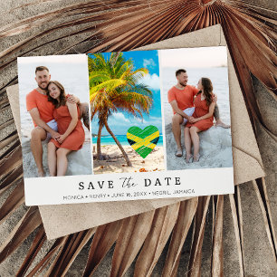 Jamaika Hochzeit in Urlaubsort Foto Save The Date