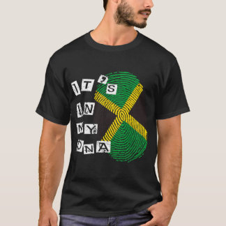 Jamaika in meiner DNA Stolz jamaikanische Flagge j T-Shirt