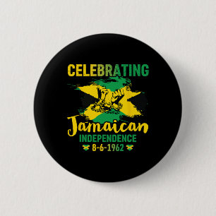 Jamaika Independence 8-6-1962 Proud Jamaican Button