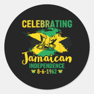 Jamaika Independence 8-6-1962 Proud Jamaican Runder Aufkleber