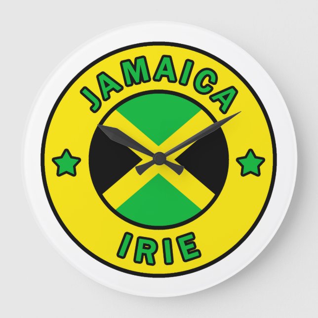 Jamaika Irie Große Wanduhr (Vorderseite)