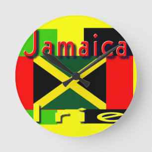 Jamaika irie Wanduhr