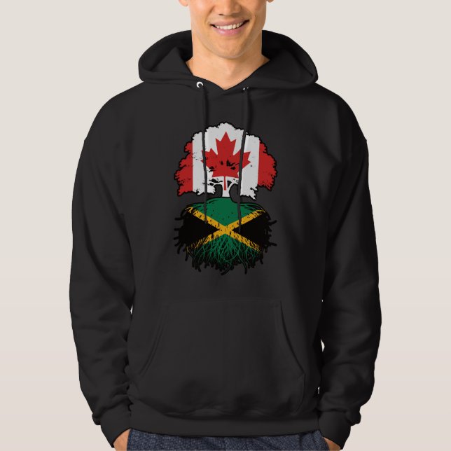 Jamaika Jamaika Kanadische Tree-Roots-Flagge Hoodie (Vorderseite)