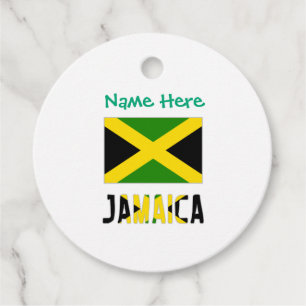 Jamaika Jamaikanische Flagge Grün Personalisierung Geschenkanhänger