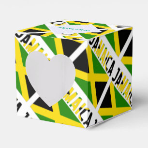 Jamaika Jamaikanische Flagge Kacheln Grün Personal Geschenkschachtel