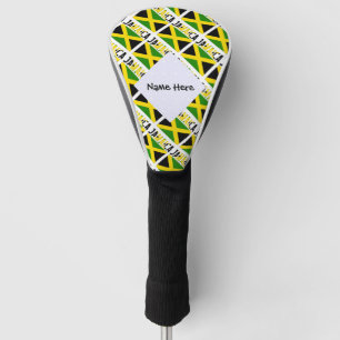 Jamaika Jamaikanische Flagge Kacheln Personalisier Golf Headcover