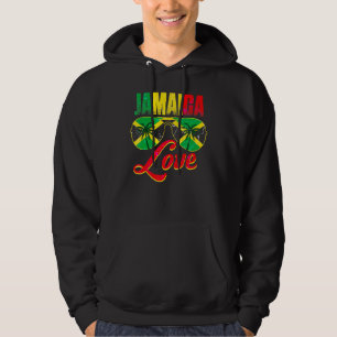 Jamaika Jamaikanische Flagge Karibik Urlaub Reggae Hoodie