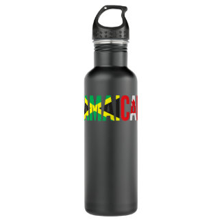 Jamaika Kanada Flag Thema für die halbe kanadische Edelstahlflasche